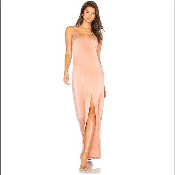 Alice + Olivia 100% Silk Elza Front Slit Dress